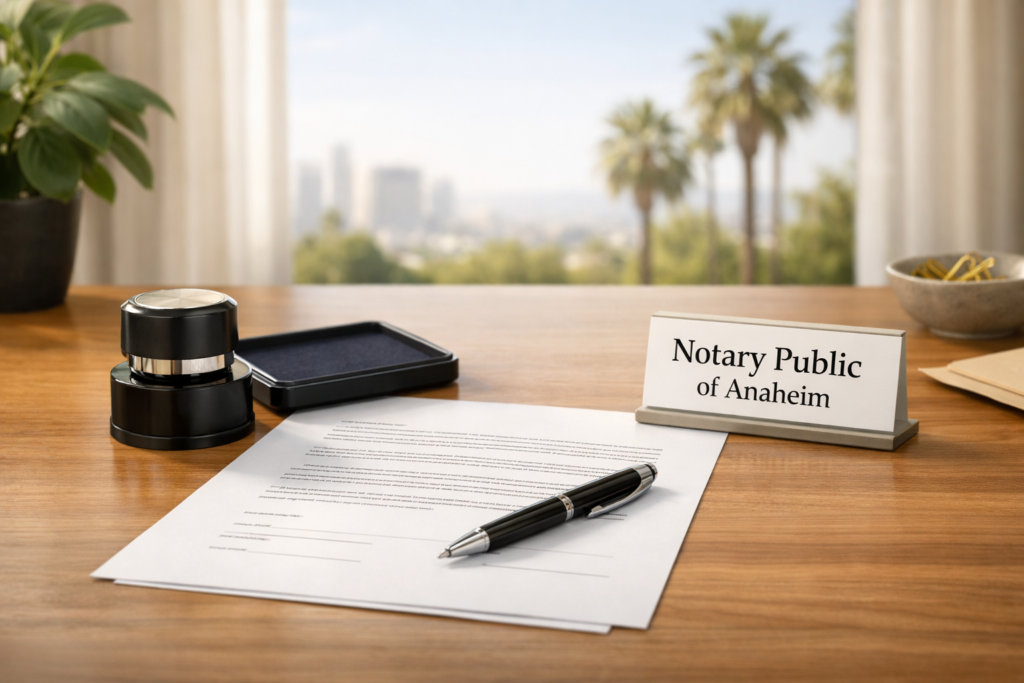 Best Notary Public in Anaheim